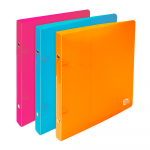 OXFORD SCHOOL LIFE RING BINDER - 17X22 - 20 mm spine - 2-O rings - Polypropylene - Translucent - Assorted colors - 400046991_1400_1574077848