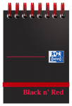 Oxford Black n' Red A7 Card Cover Wirebound Notebook Ruled 140 Page Black -  - 400050435_1100_1554291077