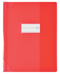 PROTEGE-CAHIER OXFORD STRONG LINE - 17X22 - PVC - 150µ - Translucide - Rouge - 400050957_1100_1686137484