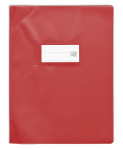 PROTEGE-CAHIER OXFORD STRONG LINE - 17X22 - PVC - 150µ - Opaque - Rouge - 400050969_1100_1677185392