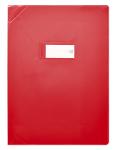 PROTEGE-CAHIER OXFORD STRONG LINE - 24X32 - PVC - 150µ - Opaque - Rouge - 400051144_1100_1686137707