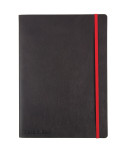 OXFORD Black n' Red Business Journal - B5 - Couverture en simili cuir souple - Broché - Ligné - 144 pages - Noir - 400051203_1100_1677186742