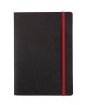 OXFORD Black n' Red Business Journal - A5 - Soepele leatherlook kaft - Gebonden - Gelijnd - 72 Vel - Zwart - 400051204_1100_1612282205