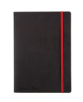 OXFORD Black n' Red Business Journal - A5 - Couverture en simili cuir souple - Broché - Ligné - 144 pages - Noir - 400051204_1100_1677186744