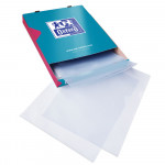 OXFORD CUT FLUSH FOLDER - Box of 100 - A4 - PVC - 150µ - Smooth - Clear - 400052803_8000_1561635500