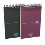 Oxford Office Essentials notesbog i blødt omslag og dobbeltspiral Task Manager - 12,5 x 20 cm - Pappomslag - dobbelt wire - 140 sider - spesifikk linjering - assorterte farger - 400055727_1400_1677233738