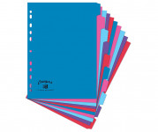 Oxford Campus A4 10 Part Card Dividers Assorted -  - 400061116_1100_1632539595