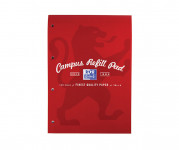 Oxford Campus A4 Headbound Refill Pad Ruled with Margin Ruled with Margin 140 Pages Red -  - 400066643_1100_1632539610