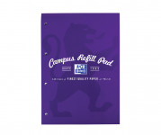 Oxford Campus A4 Headbound Refill Pad Ruled with Margin Ruled with Margin 140 Pages Purple -  - 400066644_1100_1632539573
