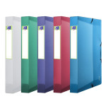 OXFORD 2ND LIFE FILING BOX - 24x32 - 40 mm spine - Polypropylene - Translucent - Assorted colors - 400071321_1400_1677168440