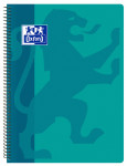 OXFORD CLASSIC Cuaderno espiral - Fº - Tapa de Plástico - Espiral - 4x4 con margen - 80 Hojas - AQUA - 400079662_1100_1632535852