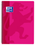 OXFORD CLASSIC Cuaderno espiral - Fº - Tapa de Plástico - Espiral - 4x4 con margen - 80 Hojas - FUCSIA - 400079664_1100_1632535858