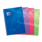 OXFORD POLYPRO LAGOON NOTEBOOK - A4 - Polypro cover - Twin-wire - 5x5mm Squares - 100 pages - SCRIBZEE ® Compatible - Assorted colours - 400080672_1200_1709025947