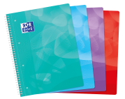 OXFORD POLYPRO LAGOON NOTEBOOK - A4+ - Polypro cover - Twin-wire - 5x5mm Squares - 160 pages - SCRIBZEE ® Compatible - Assorted colours - 400080675_1200_1686099230
