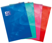 OXFORD POLYPRO LAGOON NOTEPAD - A4+ - Polypro cover - Twin-wire - Seyès Squares - 160 pages - SCRIBZEE ® Compatible - Assorted colours - 400080677_1200_1686099234