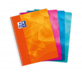 OXFORD POLYPRO LAGOON NOTEBOOK - 24x32cm - Polypro cover - Twin-wire - Seyès Squares - 100 pages - SCRIBZEE ® Compatible - Assorted colours - 400080678_1200_1583243283