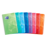 OXFORD POLYPRO LAGOON INDEX BOOK - 11x17cm - Polypro cover - Twin-wire - 5x5mm Squares - 100 pages - Assorted colours - 400080692_1200_1709025975
