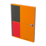 OXFORD International doppelspiralgebundenes Notebook - B5 - 6mm liniert - 80 Blatt - Optik Paper® - SCRIBZEE® kompatibel - Deckel aus kunststoffbeschichtetem Karton - orange - 400080785_1300_1686164015