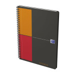 OXFORD International Activebook - B5 - Soepele kunststof kaft - Dubbelspiraal - Geruit 5mm - 80 vel - SCRIBZEE® Compatible - Grijs - 400080786_1300_1677222278
