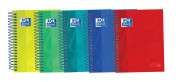 OXFORD TOUCH Europeanbook 4 - A6 - kariert mit Farbrahmen - 120 Blatt -  OPTIK PAPER® - Robustes Hard Cover - Doppelspiralbindung - Mikroperforation - farblich sortiert - 400088285_1200_1677245825