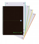 OXFORD BLACK N'COLOURS Europeanbook 4 - A4+ - Tapa de plástico - Cuaderno espiral microperforado - 5x5 - 80 Hojas - SCRIBZEE - Verde - 400088499_1100_1588851293