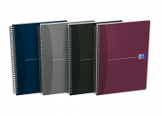 OXFORD Office Essentials Notebook - B5 – Blødt papomslag – Dobbeltspiral – 180 sider – Kvadreret 5x5 mm – SCRIBZEE®-kompatibel – Assorterede farver - 400090611_1400_1636059411