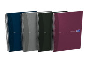 OXFORD Office Essentials Notebook - B5 – Blødt papomslag – Dobbeltspiral – 180 sider – Kvadreret 5x5 mm – SCRIBZEE®-kompatibel – Assorterede farver - 400090611_1400_1677209065
