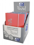 PORTE-CARTES OXFORD PASTEL - A6 - 80 cartes - Polypropylène - Couleurs assorties - 400091628_3300_1574075482