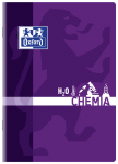 OXFORD ZESZYT PRZEDMIOTOWY CHEMIA - A5 - miękka kartonowa okładka - zszywki - kratka 5x5 mm z marginesem - 60 kartek - miks kolorów - 400092590_1100_1633637054