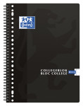 OXFORD School Bloc Collège - A4+ - Couverture Souple - Reliure Intégrale - 23 Trous - Ligné - 160 Pages - Noir - Compatible Scribzee® - 400094450_1100_1574359187
