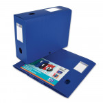 OXFORD MEMPHIS FILING BOX - 24X32 - 100 mm spine - Polypropylene - Blue - Flat - 400094575_MP OK_1561790400