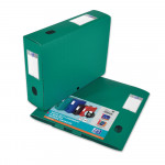 OXFORD MEMPHIS FILING BOX - 24X32 - 80 mm spine - Polypropylene - Green - Flat - 400094584_MP OK_1561790453