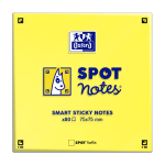 OXFORD Spot Notes - 7,5x7,5cm - Plain - 80 sheets/pad - SCRIBZEE® Compatible - Yellow - Pack of 6 Pads - 400096929_1100_1685146285
