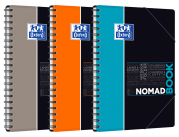 OXFORD STUDENTS NOMADBOOK Notebook - B5 - omslag af Polypropolene - Dobbeltspiral - kvadreret 5x5 mm - 160 sider - SCRIBZEE®-kompatibel - Assorterede farver - 400100861_1200_1583207827