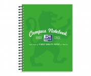 Oxford Campus A5+ Card Cover Wirebound Notebook Ruled with Margin 140 Pages Green -  - 400103080_1100_1632539609