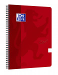 OXFORD Touch notesbog A4 linjeret 7mm soft touch omslag dobbeltspiral 180 sider -  - 400103995_1100_1561082987