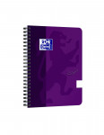 OXFORD Touch Spiraalblok - A5 - Soepele Kartonnen kaft - Dubbelspiraal - Blanco - 70 vel - SCRIBZEE® Compatible - Paars - 400104101_1100_1561083063