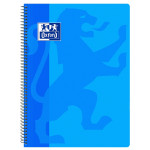 OXFORD CLASSIC Cuaderno espiral - Fº - Tapa de Plástico - Espiral - 4x4 con margen - 80 Hojas - TURQUESA - 400106965_1100_1677248359