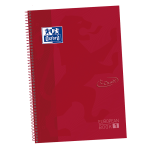 OXFORD TOUCH Europeanbook 1 WRITE&ERASE - A4+ - Tapa Extradura - Cuaderno espiral microperforado - 5x5 - 80 Hojas - SCRIBZEE - CARMIN - 400106997_1100_1686201399