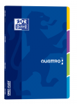 OXFORD OPEN FLEX QUATTRO ZESZYT Z REGISTRAMI - A4 - okładka z polipropylenu - zszywki - kratka 5x5 mm z marginesem - 60 kartek - miks kolorów - 400107013_1100_1632819486