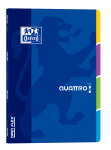 OXFORD OPEN FLEX QUATTRO ZESZYT Z REGISTRAMI - A4 - okładka z polipropylenu - zszywki - kratka 5x5 mm z marginesem - 60 kartek - miks kolorów - 400107013_1100_1686153208