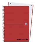 OXFORD BLACK N'COLOURS Europeanbook 1 - A4+ - Tapa de plástico - Cuaderno espiral microperforado - 5x5 - 80 Hojas - SCRIBZEE - ROJO - 400109040_1100_1632536218