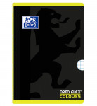 OXFORD OPENFLEX COLOURS Libreta grapada - A4 - Tapa de plástico - Grapada - 5x5 con 2 márgenes - 48 Hojas - LIMA - 400109597_1100_1632536267