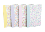 OXFORD Floral Notebook - 9x14cm - Soft Card Cover - Stapled - Ruled - 60 Pages - Assorted Colours - 400111055_1400_1689611139