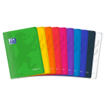 OXFORD easyBook® NOTEBOOK - A4 - Polypro cover with pockets - Stapled - 5x5mm Squares with - 96 pages - Assorted colours - 400111487_1200_1709028777