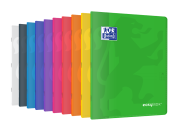 OXFORD easyBook® NOTEBOOK - 24x32cm - Polypro cover with pockets - Stapled - 5x5mm Squares with margin - 96 pages - Assorted colours - 400111489_1400_1702917640