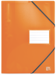 PROTEGE-DOCUMENTS OXFORD SCHOOL LIFE - A4 - 40 pochettes - Polypropylène - Translucide - A élastique - Orange - 400112125_1100_1574075582