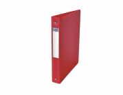 OXFORD CROSSLINE RING BINDER - A4 - 40 mm spine - 4-O Rings - Polypropylene - Opaque - Cherry - 400112147_1300_1574075681