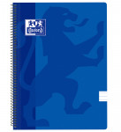 OXFORD CLASSIC Cuaderno espiral - Fº - Tapa de Plástico - Espiral - 1 Línea con margen - 80 Hojas - AZUL MARINO - 400112799_1100_1561114377