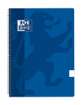 OXFORD CLASSIC Cuaderno espiral - Fº - Tapa de Plástico - Espiral - 1 Línea con margen - 80 Hojas - AZUL MARINO - 400112799_1100_1701088957